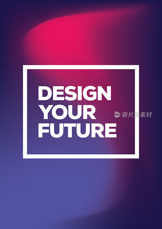 Design Your Future. Inspiring Creative Motivation Quote Poster Template. Vector Typography - Illustration